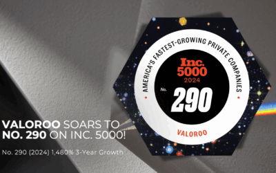 Valoroo Soars to No. 290 on the Inc. 5000 List!