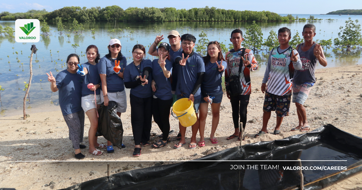 Valoroo's Sustainable Initiative: Immuki Island Sea Salt Valoroo Philippines team engaged in sea salt making at Immuki Island, showcasing coastal impact.