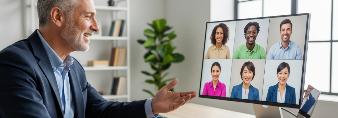 Icons representing a business scaling from startup to enterprise with smart staff solutions.