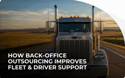 How Back-Office Outsourcing Improves Fleet & Driver Support